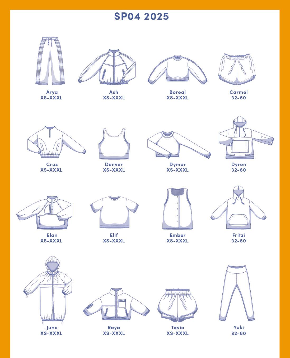 Overview line drawings (1)